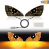 Pegatina para Coche Ojo de Diablo Luces LED para Cristales Delanteros y Traseros Interfaz USB Dinámica Cableado Gratuito Camión Camión Coche Pantalla de Expresión