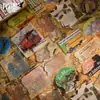 Paquete de Pegatinas de Papel Japonés Momo Serie Fragmento de Tiempo Diario Literario Retro Material para DIY Pegatinas Decorativas 40 Piezas 6 Diseños