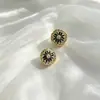 Aretes de perla y circonita para mujer, aretes con pasador de plata 925, diseño de nicho, aretes de alta gama y elegantes, suministro de fábrica al por mayor
