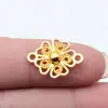 20X15Mm 1.3g Multicor DIY Liga de Zinco Acessórios de Joia Conector Conector Flor