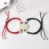 Agita la red de sonido de celebridades 100 idiomas Te amo un ciervo tiene tu memoria pulsera de amor femenina simple regalo para amante