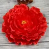 Adereços de dança: Guarda-chuvas de Flor de Peônia de Mão para Apresentações de Dança Quadrada, Adereços de Flores para Crianças e Estudantes