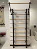 Estrutura de Madeira com Costelas Equipamento de Fitness Doméstico Interno Assistência para Barra Fixa Estrutura de Madeira Treinamento Dança Leg Press Alongamento