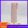 Nova Caneca Térmica Rosa para Menina de 320ml Transfronteiriça, Copo Isolado Simples Portátil com Alça