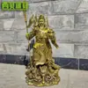 Latón Nuevo Kowloon Guanyin Recipiente del Tesoro Guanyin Dios de la Riqueza Bandera de Cinco Órdenes Cuchillo de Pie