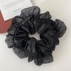 Cuerda Grande para el Cabello Estilo de Sirvienta Versátil Simple Elegante Accesorios para el Cabello Diseño de Encaje Anillo de Lazo Anillo para el Cabello Cola de Caballo Popular en Internet Transfronterizo