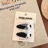 Nuevos pasadores de tela color café, versátiles y lindos, adecuados para niñas, elegantes pasadores para flequillo, pasadores laterales y elegantes accesorios para el cabello
