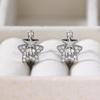 Pendientes de moda de estilo japonés y coreano Cao Shi, pendientes femeninos con incrustaciones de circonitas, pentagramas y estrellas, elegantes y sencillos, estilo nicho frío.