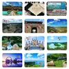 Ímãs de Geladeira de Vidro Decorativos de Fushun: Mina a Céu Aberto Ocidental, Sulcos da Mina, Paisagem Montanhosa, Lembranças Turísticas, Decorações para Casa