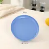 Bandeja Redonda Creativa Engrosada, Bandeja de Almacenamiento para Juego de Té, Bandeja de Frutas, Bandeja para Tazas de Agua, Bandeja de Servir, Bandeja Doméstica para Pan
