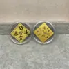 Concha de Agua Oro Puro 999 Tesoro de Riqueza Gato de la Fortuna Pegatina Dorada para Teléfono Móvil Tienda de Oro Promoción de Transmisión en Vivo Regalo para Atraer Clientes