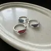 Nuevo Anillo de Pluma Esmaltada Estilo Artístico y Bosque para Mujer, Lujo Ligero, Colorido, Sencillo, Anillo Abierto Ajustable para Mujer