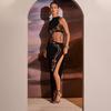 Vestido de verano 2024 para mujer, estilo europeo y americano, sin mangas, sexy, ajustado, con abertura, vestido hueco, venta al por mayor