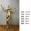 Maniquí Prop de Lencería Completo para Mujer Color Dorado con Combinación de Sujetador y Panties Modelo Femenino Plástico Yisaila Especial Busto Grande