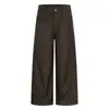 Calça Casual Lisa Estilo Americano, Design de Bolso com Personalidade Vibe Masculina, Calça Larga Solta, Calças Compridas