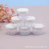 Caja redonda negra 7g tarro de crema, tarro de crema facial para reempaque, caja de brillo de labios, caja de sombras de ojos, tarro de ungüento 7ml, caja de polvo para labios