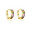 Brincos Clássicos Femininos de Prata de Lei S925 com Zircônia em Formato de T Cravejada à Mão 2024 Joias de Moda para Casamento