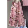 Conjunto de Verão para Meninas 2025 Novo Tendência Moda para Menina Grande Camiseta de Manga Curta Calça Jeans Wide Leg Conjunto de Duas Peças