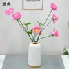 Flor de Loto Artificial de un Tallo con 5 Cabezas para Decoración de Estanques y Peceras, Accesorios Mayoristas de Lotos y Nenúfares, Flores Artificiales