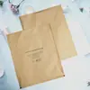 Bolsa de Papel Kraft Amarilla, Papel Puro Sin Plástico, Cumple con los Estándares de Protección Ambiental de la UE, Bolsa de Papel Kraft Biodegradable con Sellado en Tres Lados, Venta Directa de Fábrica