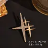 Broche Grande de Estrella Simple, Elegante, Moderno, de Alta Gama para Mujer, Personalizado para Abrigo, Cárdigan, Traje, Ramillete, Alfiler, Accesorios de Ropa