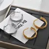 Pendientes Redondos Trenzados de Alambre Transfronterizos Europeos y Americanos, Modernos, Sencillos, de Nicho, de Gama Alta, Personalizados, Exagerados