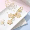 Chaveiro Pingente Flor Colorida com Gotejamento de Óleo Transfronteiriço Novo Ins Criativo DIY Decoração de Bolsa Carro Enfeites Pendurados