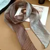 Collar de Bufanda de Malla de Seda Primavera Verano 2026 Nuevo Estilo Corbata para el Cuello Sensación de Alta Gama Larga Tira Estilo Coreano Atmósfera Versátil Adorno de Collar Bufanda de Cuello