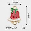 Jóias artesanais DIY Liga Óleo Gotas de Natal Sino Papai Noel Alce Pingente Acessórios Material Acessórios