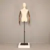 Maniquí de Tienda de Ropa Exhibición de Ventana Maniquí Femenino de Medio Cuerpo Accesorios Maniquí de Enseñanza Modelo de Exhibición para Ropa Femenina Busto Pequeño