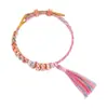En Stock Entrega Rápida Festival de la Flor de Durazno Pulsera de Hilo Multicolor Unisex Pulsera Tejida Hecha a Mano Pulsera de Amor y Amistad para el Festival del Bote del Dragón