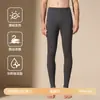 Conjunto de Ropa Interior Térmica Cálida de Cachemira y Seda para Hombre y Mujer Otoño Invierno con Felpa Gruesa Capa Base Cepillada Top de Otoño Pantalones de Otoño