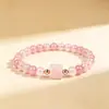 E-commerce transfronteiriço, Amazon, pulseiras de cristal imitando pedra natural feitas à mão, pulseiras de contas, estilo europeu e americano