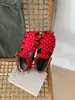 Sandalias Retro de Puntos Cerradas 2026 Verano Slip-On Caladas para Exteriores Commuter Versátiles Romanas para Mujer