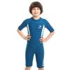 Nuevo traje de buceo de manga corta de 2.5 mm, cálido, de una pieza, traje de baño para niños, protector solar, traje de baño para niños