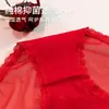 Ropa interior sexy de encaje de cintura baja y malla para mujer, entrepierna transpirable de algodón puro, cómoda, tangas de malla translúcida sin marcas para mujer