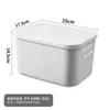 Caixa de Armazenamento Retangular Organizador de Mesa Cesta para Armazenar Lanches Cesta Organizadora de Mesa para Cosméticos Caixa de Armazenamento Pequena de Plástico para Cozinha