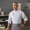 Roupas de Trabalho para Chef de Restaurante de Hotel Masculino Manga Longa Outono e Inverno Uniformes de Chef para Hotel, Panificação, Cozinha, Catering