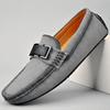 Primavera y verano comercio exterior nuevo transfronterizo talla grande Amazon caliente fábrica directa Doudou zapatos casuales de hombre para conducir sin cordones