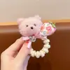 Laços de Cabelo de Pelúcia de Coelho Fofos para Crianças, Alta Elasticidade, Não Danificam o Cabelo, Presilhas de Cabelo Estilo Coreano para Meninas
