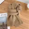 Estilo Coreano Nuevo Tejido Pata de Gallo Doble Cara Otoño e Invierno Cálido Moda Clásico Cuello Combinable Bufanda de Pareja Trendy para Mujer