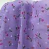 Tela de Chifón Burnout 75D 100% Poliéster Estampado Digital Tela para Vestido con Estampado de Cerezas Ropa Infantil