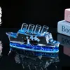 Botella a la deriva creativa brillante Reloj de arena mediterráneo Gota de aceite Adorno de decoración de escritorio para el hogar Regalo de cumpleaños para niños