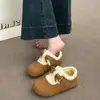Invierno 2026 Botas de Nieve para Mujer con Forro de Felpa Cobertura Total Zapatos de Algodón Cálidos Forrados de Felpa Nuevos Retro que Aumentan la Altura Versátiles Zapatos Birkenstock