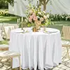 Manteles de satén en stock para venta al por mayor transfronteriza, manteles redondos de boda estilo europeo, manteles decorativos para fiestas y restaurantes