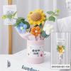 Regalo para el Día del Maestro Toma la Corona Ramo Bijie Ji Profesor Flor Tejida Ramo de Girasoles Souvenir