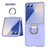 Superventas Transfronterizo Adecuado para Samsung Zflip 30% de descuento Estuche para Teléfono Apilable Flip6 Anillo Transparente Estuche Protector de Teléfono Anticaídas
