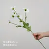 Flores artificiais em tons de verde, de haste única, para decoração de local de casamento, decoração de salão de casamento de luxo, arranjos florais de plástico