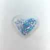 Accesorios con Arena Movediza en Forma de Corazón, Dijes de Zapato de TPU Tridimensionales, Lentejuelas Transparentes, Decoraciones de Estrella de Cinco Puntas, Accesorios para Zuecos