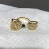 Ins Anillo de Dedo Pequeño Público Bow Exagerado Hada Elegante Tendencia de Moda Personalidad Apertura Ajustable